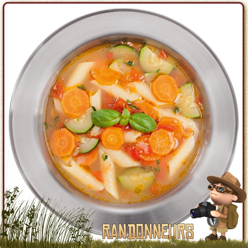 Assiette à Soupe Inox 24 Cm TATONKA 1 Assiette à Soupe Inox 24 Cm TATONKA