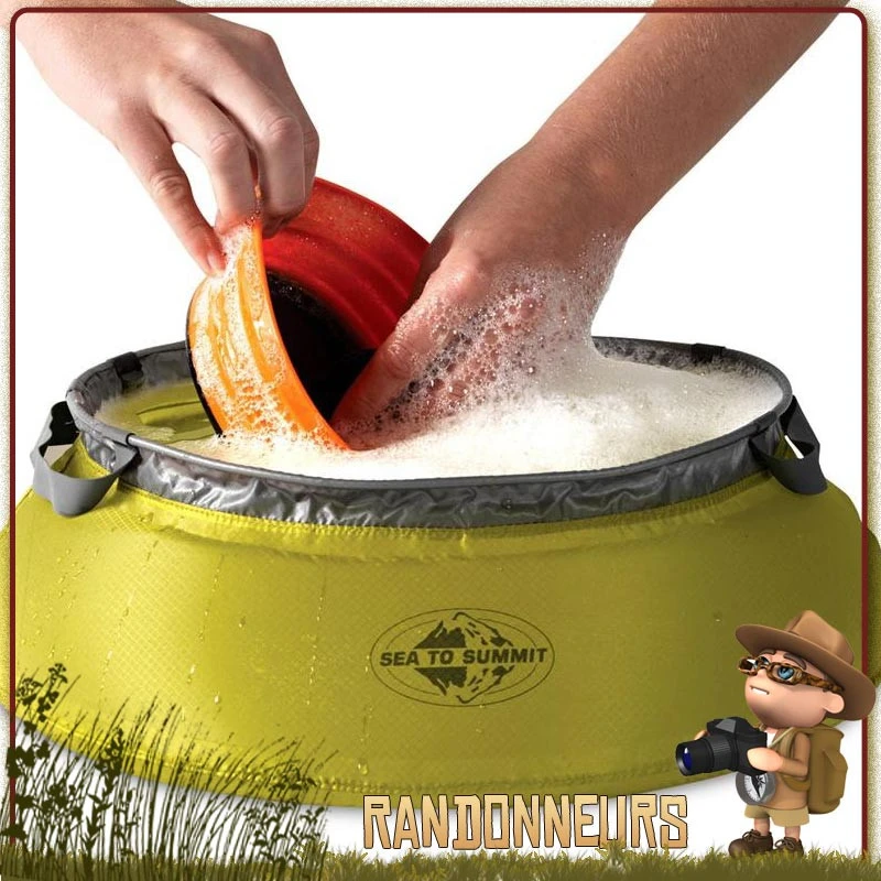 Bassine Etanche Ultra Legere UltraSil 10 Litres Sea To Summit 2 Bassine Etanche Ultra Legere UltraSil 10 Litres Sea To Summit – Image 2