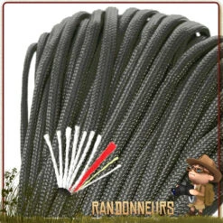 Origin Outdoors Bobine 30 Metres Paracorde De Survie 4 En 1 Noire -Camp Horizon Soldes Magasin bobine 30 metres paracorde de survie 4 en 1 noire 2