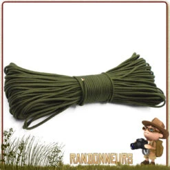 Origin Outdoors Bobine 30 Metres Paracorde De Survie 4 En 1 Olive