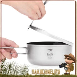 Boite Bol Titane 1.2 L Avec Poignées Keith -Camp Horizon Soldes Magasin boite bol titane 12 l avec poignees keith 3