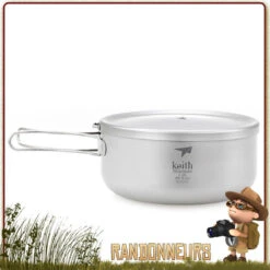 Boite Bol Titane 1.2 L Avec Poignées Keith -Camp Horizon Soldes Magasin boite bol titane 12 l avec poignees keith 4