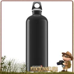 Bouteille Aluminium TRAVELLER 1 Litre SIGG NOIRE