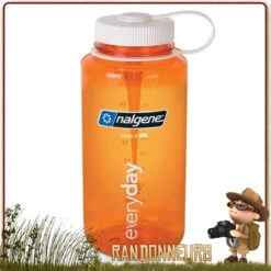Bouteille Nalgene Grande Ouverture 1L ORANGE
