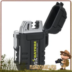 Briquet Tempête étanche Arc USB Basic Nature