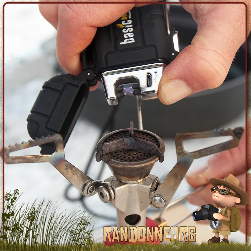 Briquet Tempête étanche Arc USB Basic Nature 5 Briquet Tempête étanche Arc USB Basic Nature – Image 5