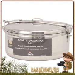 Casserole Alpine StowAway 1100 Ml Inox MSR 9 Casserole Alpine StowAway 1100 Ml Inox MSR -Camp Horizon Soldes Magasin casserole alpine stowaway 1100 ml inox msr 3