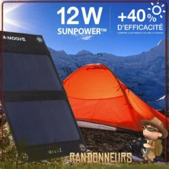 Chargeur Solaire Solargo Trek 12W Avec Batterie X-MOOVE -Camp Horizon Soldes Magasin chargeur solaire solargo trek 12w avec batterie x moove 2