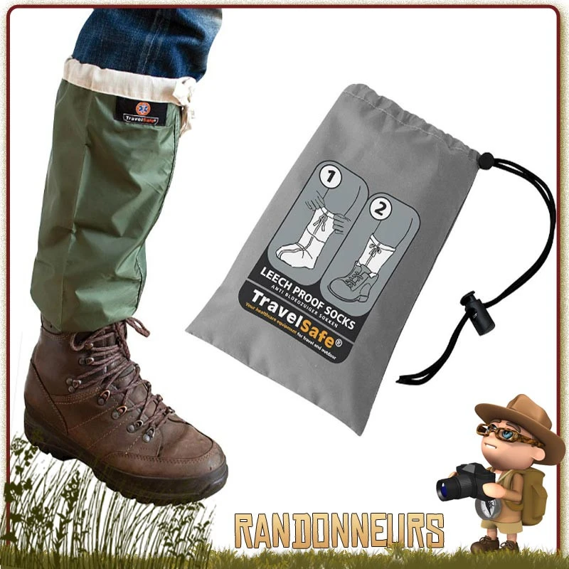 Chaussettes De Protection Contre Les Sangsues Travelsafe 1 Chaussettes De Protection Contre Les Sangsues Travelsafe