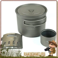Combo Popote Réchaud Titane Ultra Light System 90cl Toaks 8 Combo Popote Réchaud Titane Ultra Light System 90cl Toaks -Camp Horizon Soldes Magasin combo popote rechaud titane ultra light system 90cl toaks 2