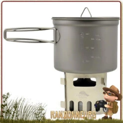 Combo Popote Réchaud Titane Ultra Light System 90cl Toaks