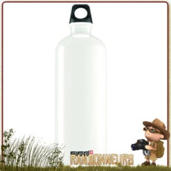 Gourde Alu TRAVELLER 1 Litre SIGG BLANCHE