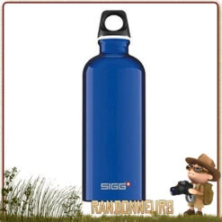 Gourde Aluminium TRAVELLER 1 Litre SIGG BLEUE
