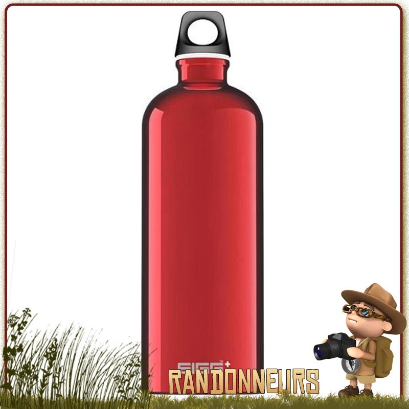 Gourde Aluminium TRAVELLER 1 Litre SIGG ROUGE 1 Gourde Aluminium TRAVELLER 1 Litre SIGG ROUGE