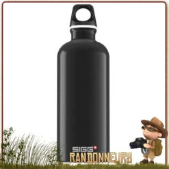 Gourde Aluminium TRAVELLER 60 Cl SIGG Noire