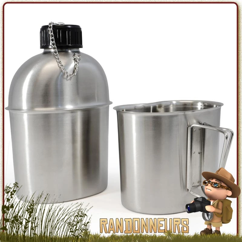 Gourde Inox Avec Quart Origin Outdoors 2 Gourde Inox Avec Quart Origin Outdoors – Image 2