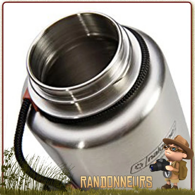 Gourde INOX HBPACKER Grande Ouverture 100 Cl Nalgene 5 Gourde INOX HBPACKER Grande Ouverture 100 Cl Nalgene – Image 5