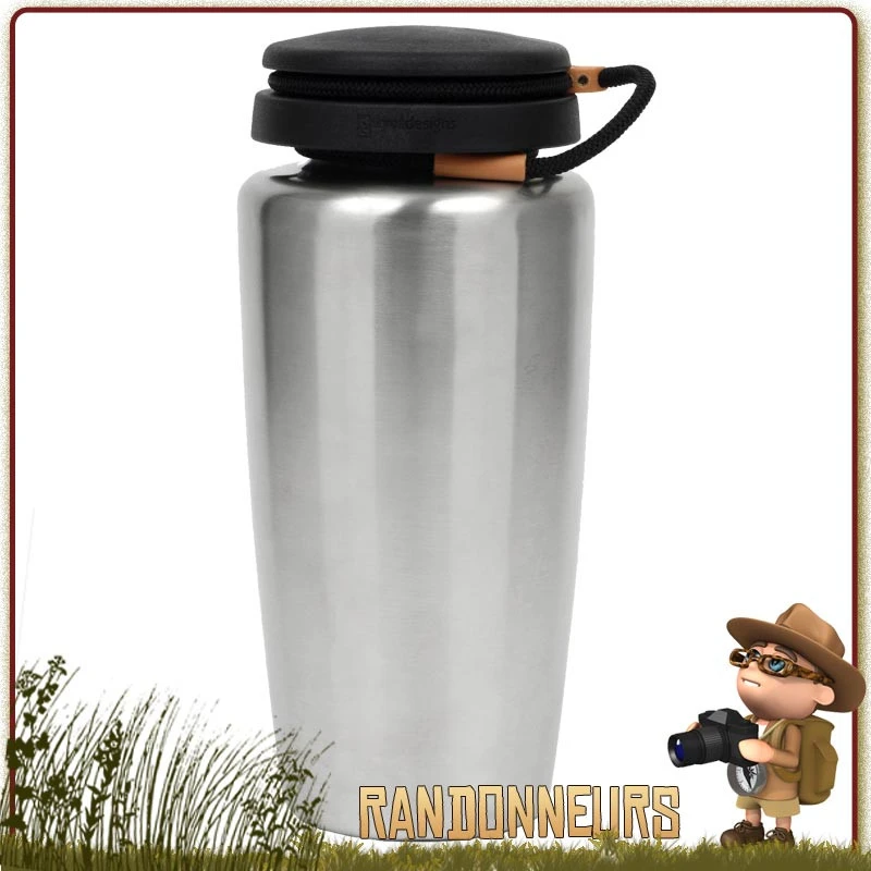 Gourde INOX HBPACKER Grande Ouverture 100 Cl Nalgene 1 Gourde INOX HBPACKER Grande Ouverture 100 Cl Nalgene