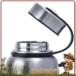 Gourde Inox Isotherme 1L Origin Outdoors -Camp Horizon Soldes Magasin gourde inox isotherme 1l origin outdoors 3