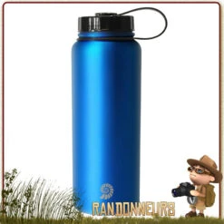 Gourde Inox Large Ouverture 1L Origin Outdoors BLEUE