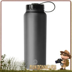 Gourde Inox Large Ouverture 1L Origin Outdoors GRISE