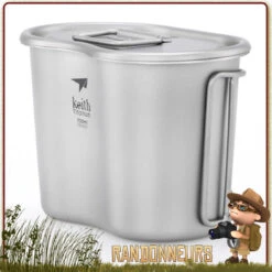 Gourde Militaire Titane Avec Quart KEITH -Camp Horizon Soldes Magasin gourde militaire titane avec quart keith 5