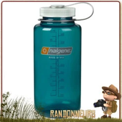 Gourde Nalgene Grande Ouverture 1 Litre TROUT GREEN