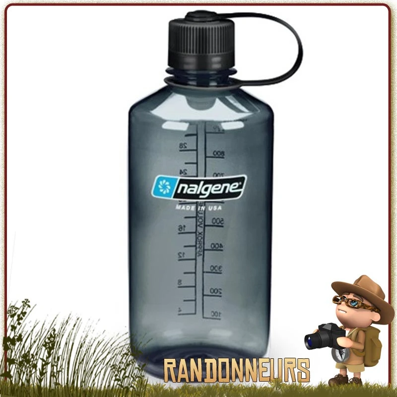 Gourde Petite Ouverture 1L GRISE Nalgene 1 Gourde Petite Ouverture 1L GRISE Nalgene