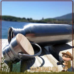 Gourde Randonnée Inox 75 Cl Basic Nature -Camp Horizon Soldes Magasin gourde randonnee inox 75 cl basic nature 5