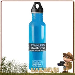 Gourde Randonnée Inox 75 Cl Bleue 360 Degrés