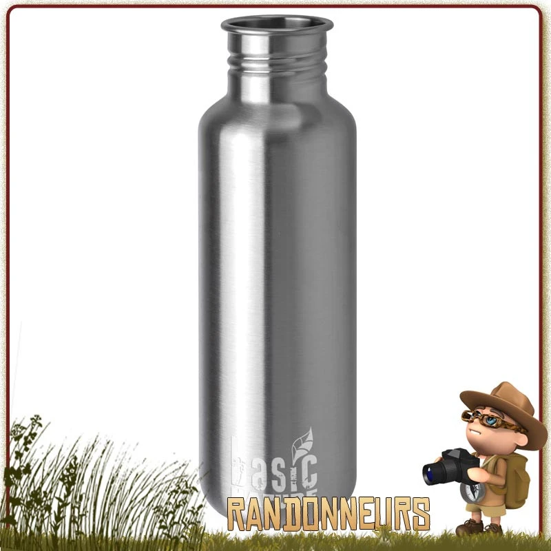 Gourde Sport Randonnée Inox 120 Cl Basic Nature 2 Gourde Sport Randonnée Inox 120 Cl Basic Nature – Image 2