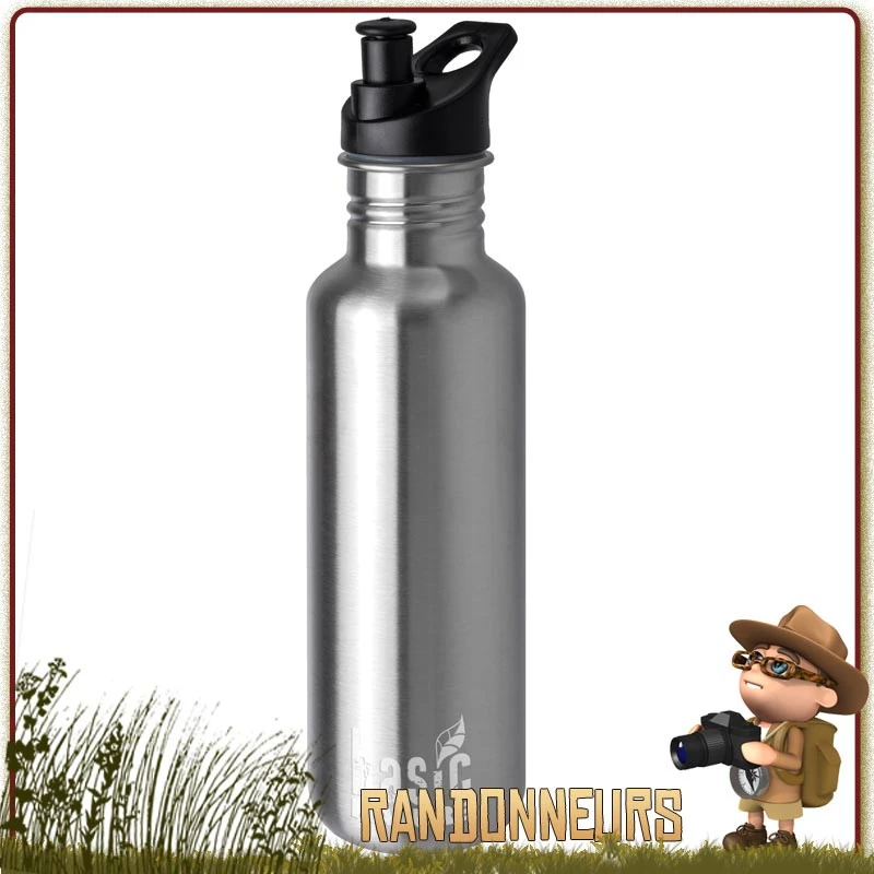 Gourde Sport Randonnée Inox 75 Cl Basic Nature 2 Gourde Sport Randonnée Inox 75 Cl Basic Nature – Image 2