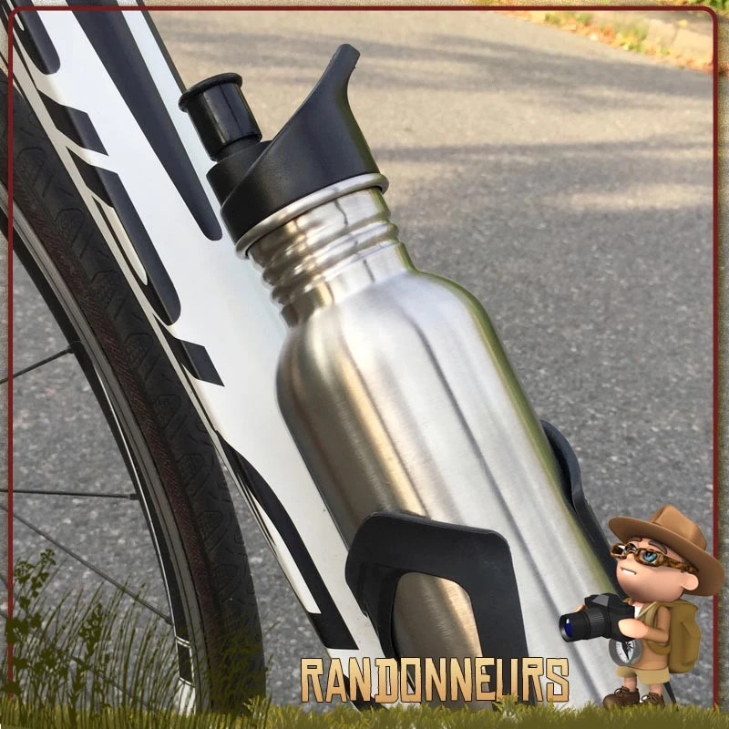 Gourde Sport Randonnée Inox 75 Cl Basic Nature 5 Gourde Sport Randonnée Inox 75 Cl Basic Nature – Image 5
