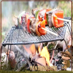 Grille Pliante Bifold Grill Titane Vargo -Camp Horizon Soldes Magasin grille pliante bifold grill titane vargo 3