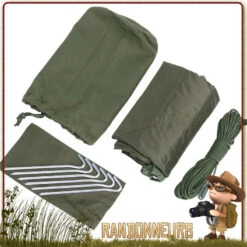 Kit Bache Tarp Tactique Camouflage 100 INC -Camp Horizon Soldes Magasin kit bache tarp tactique camouflage 100 inc 6