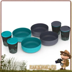 Kit Vaisselle DELTALITE 4 Personnes Sea To Summit -Camp Horizon Soldes Magasin kit vaisselle deltalite 4 personnes sea to summit 2