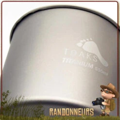 Light Titanium Pot Sans Poignée 550 Ml TOAKS -Camp Horizon Soldes Magasin light titanium pot sans poignee 550 ml toaks 3
