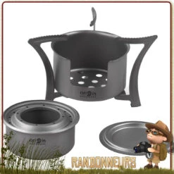 Origin Outdoors Rechaud Multi Combustibles Titane