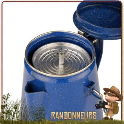 Percolateur Acier Emaillé 8 Tasses Fosco -Camp Horizon Soldes Magasin percolateur acier emaille 8 tasses relags 4