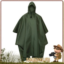 Poncho Tarp Militaire Vert Armee Rothco