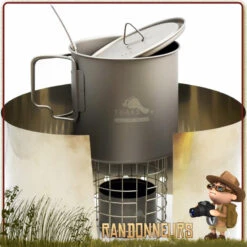 Popote Réchaud Titane 65 Cl Ultra Light System Toaks -Camp Horizon Soldes Magasin popote rechaud titane 65 cl ultra light system toaks 2