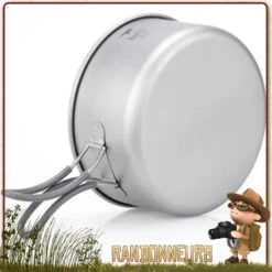 Popote Titane 125 Cl Pot Avec Poele Keith 13 Popote Titane 125 Cl Pot Avec Poele Keith -Camp Horizon Soldes Magasin popote titane 125 cl pot avec poele keith 6