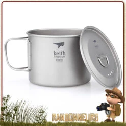 Pot Titane Avec Poignée 90 Cl KEITH -Camp Horizon Soldes Magasin pot titane avec poignee 90 cl keith 3