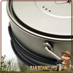 Pot Titane Toaks 1300ml Avec Anse -Camp Horizon Soldes Magasin pot titane toaks 1300ml avec anse 4