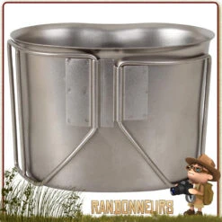 Quart Inox Avec Anses Type GI's Rothco -Camp Horizon Soldes Magasin quart inox avec anses type gi s rothco 3
