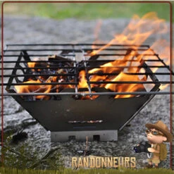 Réchaud à Bois Grill FIREBOX Acier Vargo -Camp Horizon Soldes Magasin rechaud a bois grill firebox acier vargo 2