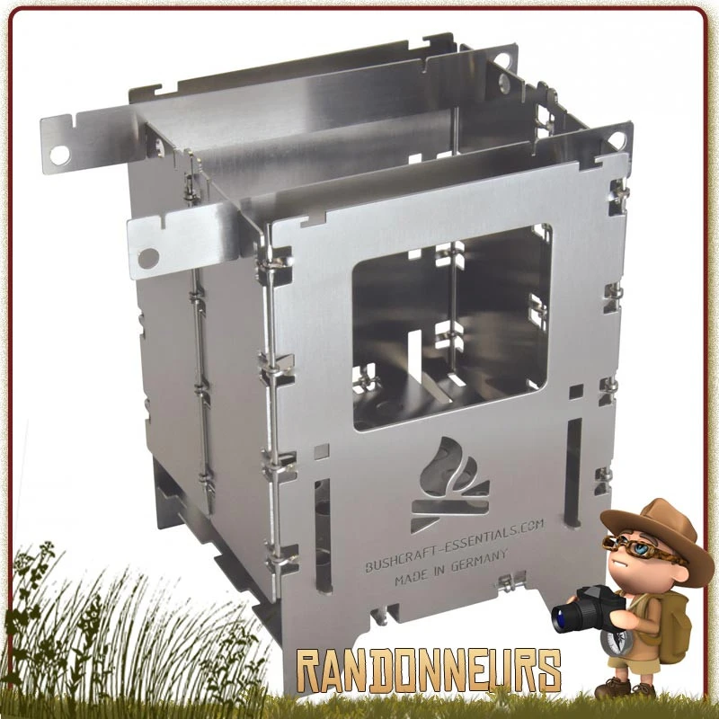 Réchaud Bois Bushbox LF Titane Bushcraft Essentials 1 Réchaud Bois Bushbox LF Titane Bushcraft Essentials
