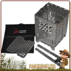 Réchaud Bois Bushbox XL Combination Kit Bushcraft Essentials -Camp Horizon Soldes Magasin rechaud bois bushbox xl combination kit bushcraft essentials 5