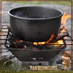 Réchaud Bois Grill FIREBOX Titane Vargo -Camp Horizon Soldes Magasin rechaud bois grill firebox titane vargo 4