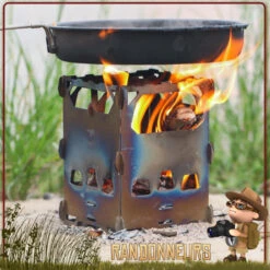 Réchaud Bois Pliant Titane Keith -Camp Horizon Soldes Magasin rechaud bois pliant titane keith 2